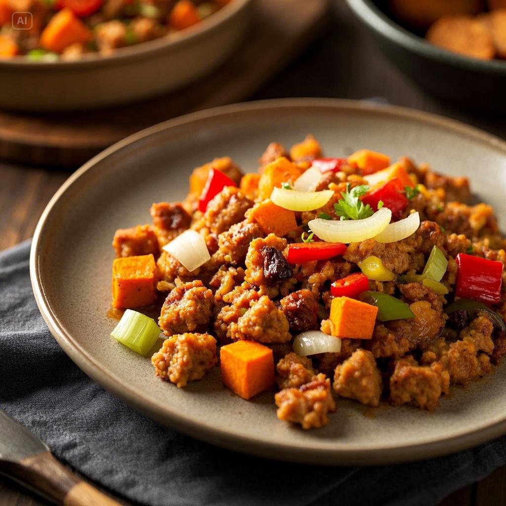 "Easy Ground Turkey and Sweet Potato Hash Recipe"

