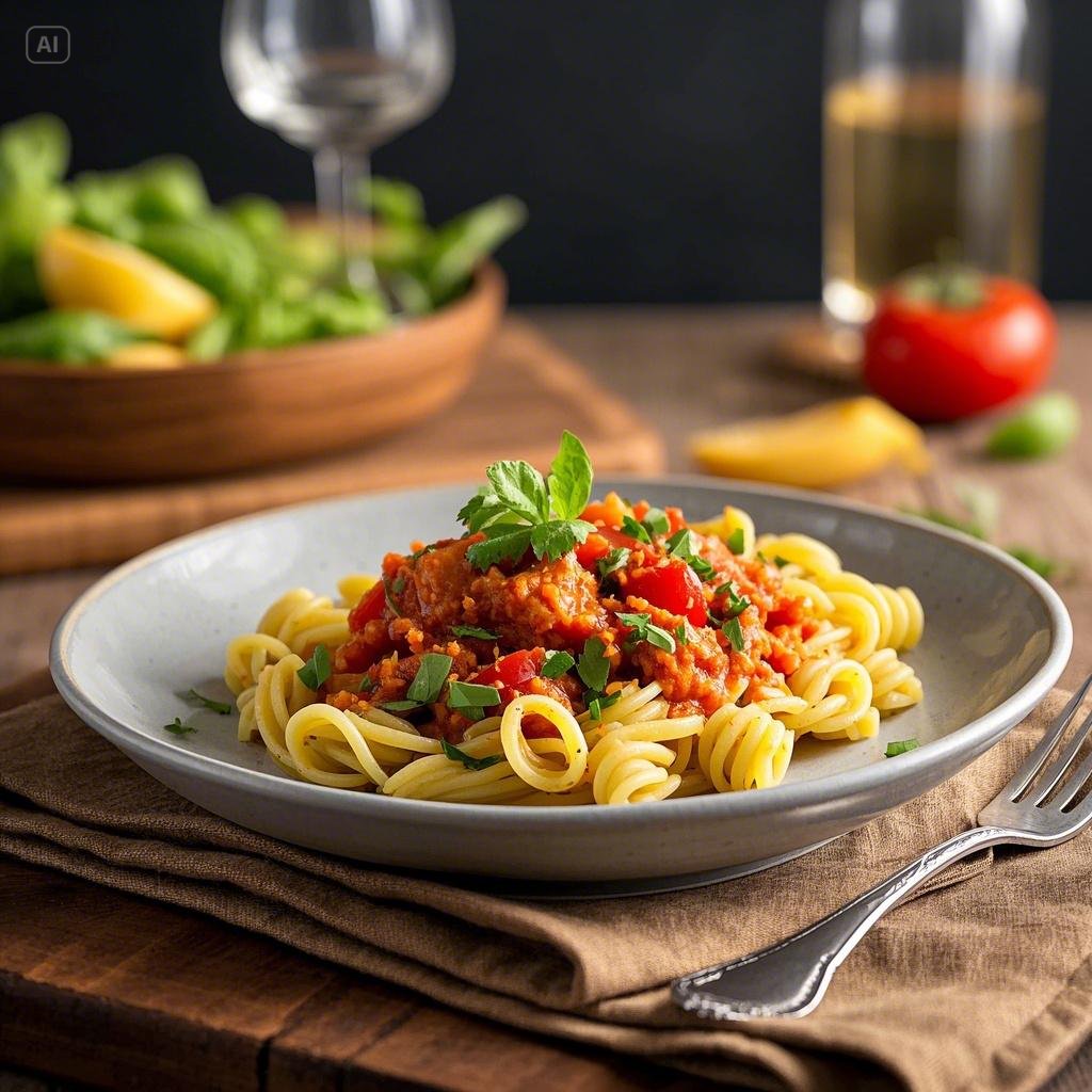 A variety of colorful and delicious pasta dishes arranged on a table, showcasing 10 easy lunch ideas for busy days.