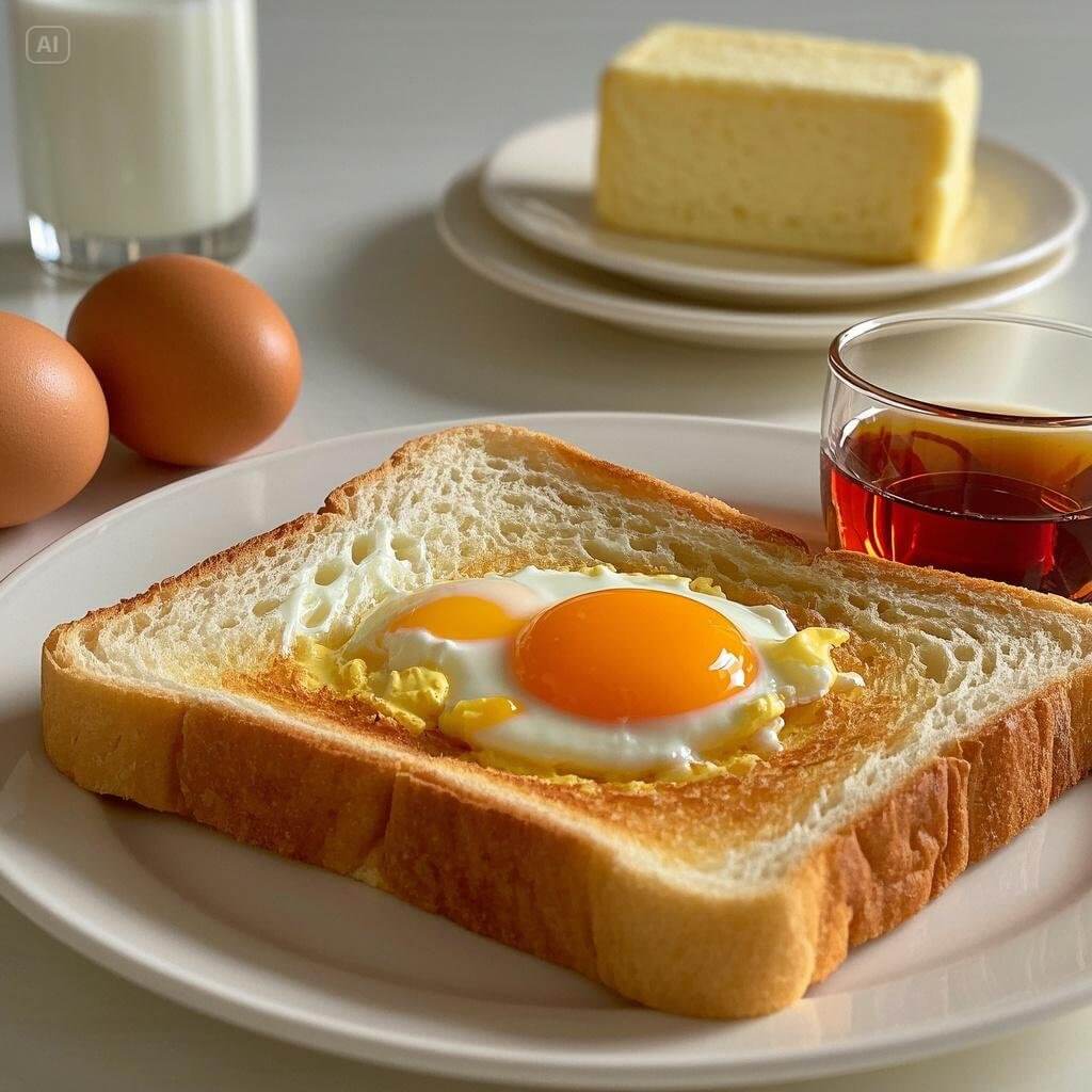 "Essential Ingredients for Making Perfect French Toast on a Kitchen Counter"

