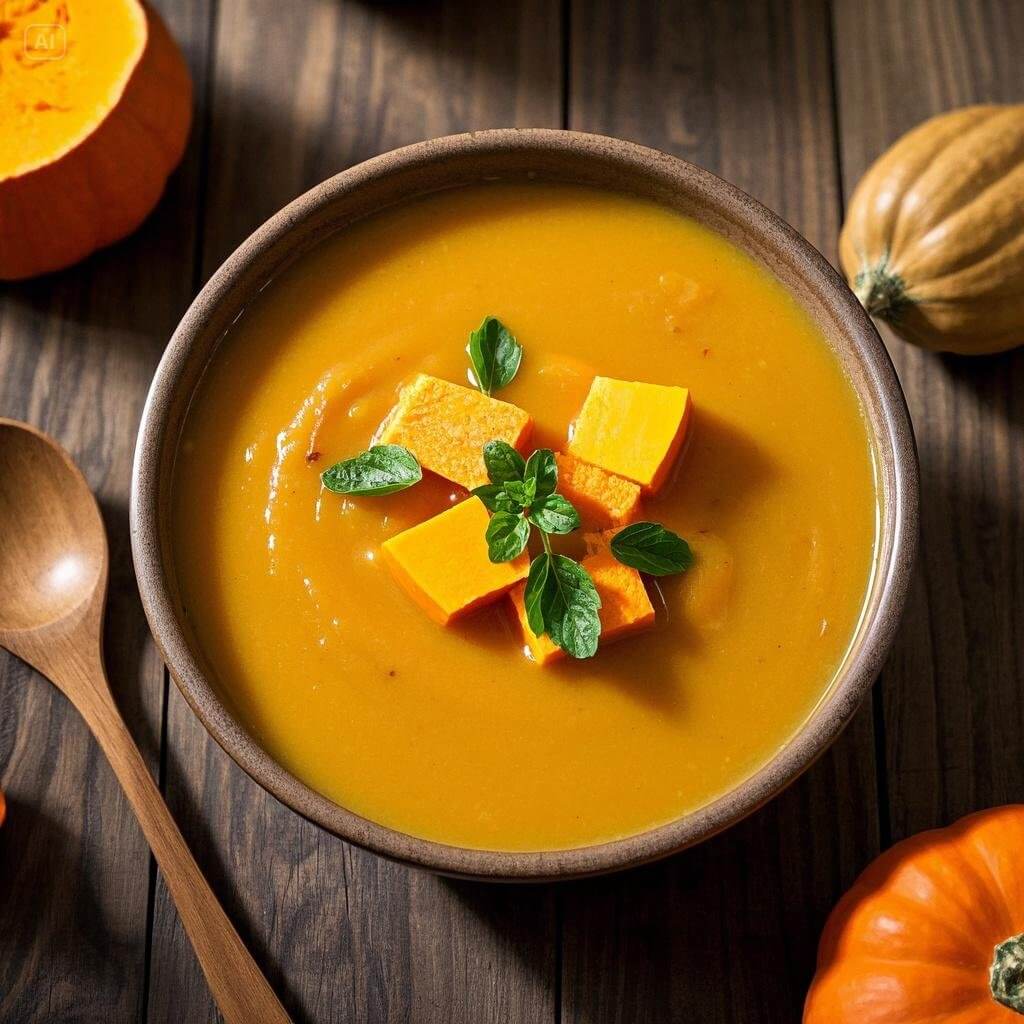 "Cozy Pumpkin Soup: A Creamy and Nutritious Winter Comfort Food"

