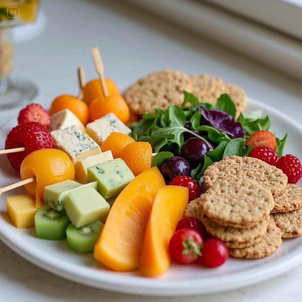 Kid-friendly gluten-free lunch ideas, including fun-shaped sandwiches, colorful veggie sticks, and fruit skewers, arranged on a bright lunchbox.